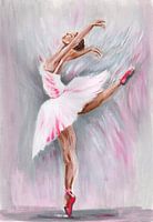 Ballet dancer painting