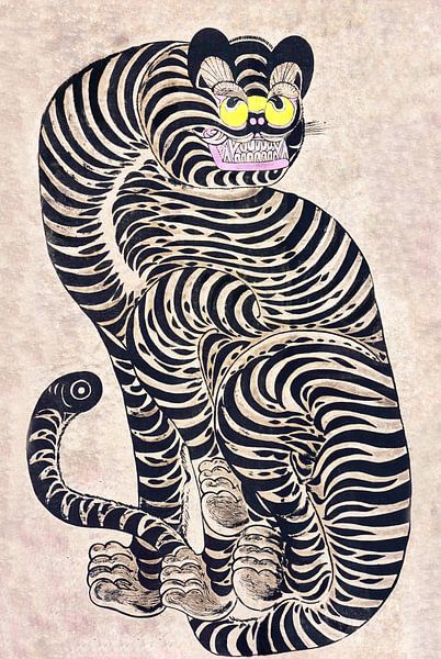 Chat d'Asie sur fond neutre par Mad Dog Art