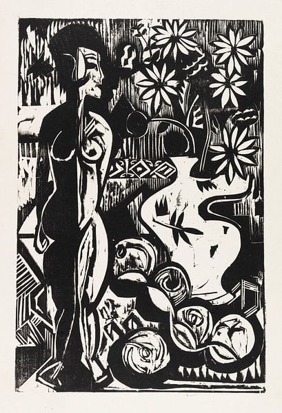 Stilleben mit Plastik, ERNST LUDWIG KIRCHNER, 1925 von Atelier Liesjes