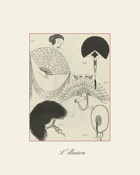 Die Illusion - Art Deco Mode Skizze von NOONY