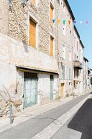 Französische Straße in der Champagnerregion