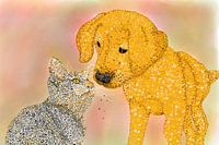 Pointillismus HUND UND HÜNDE