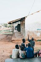 Kids in Uganda after school is out.