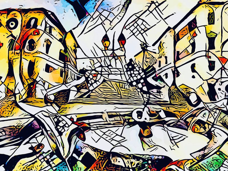 Kandinsky meets Rome 2 by zam art