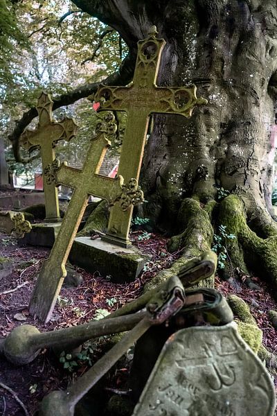 Alte Seemannsgräber auf dem Friedhof von Dornum (Ostfriesland) von Thorsten Wind