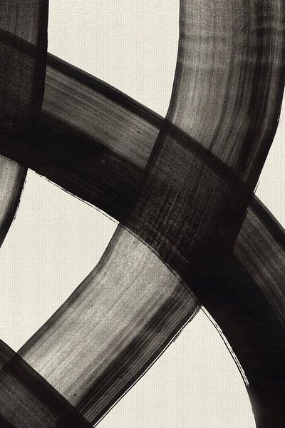 Tintenlinien in Schwarz von Dina Dankers