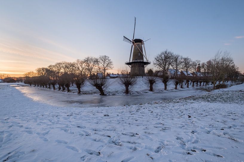 Mill Prince of Orange in winter by Moetwil en van Dijk - Fotografie