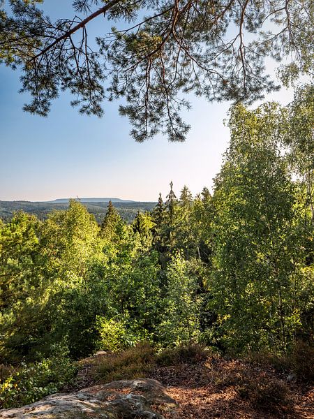 Lampertstein, Saxon Switzerland - Schneeberg view by Pixelwerk