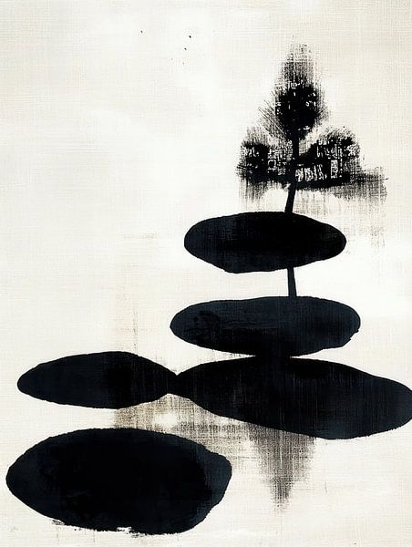 Japandi artwork by Franka Poulain