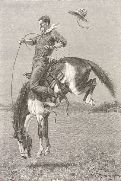 Boxen-Wildpferd &quot;Bronco&quot;, 1888 von Atelier Liesjes