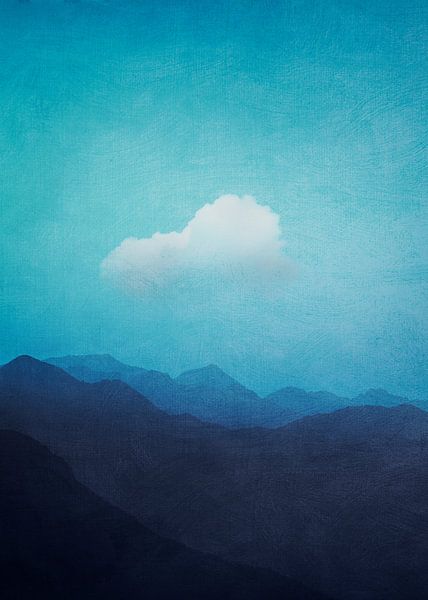 Wolke Über Alpen Im Morgendunst von Dirk Wüstenhagen