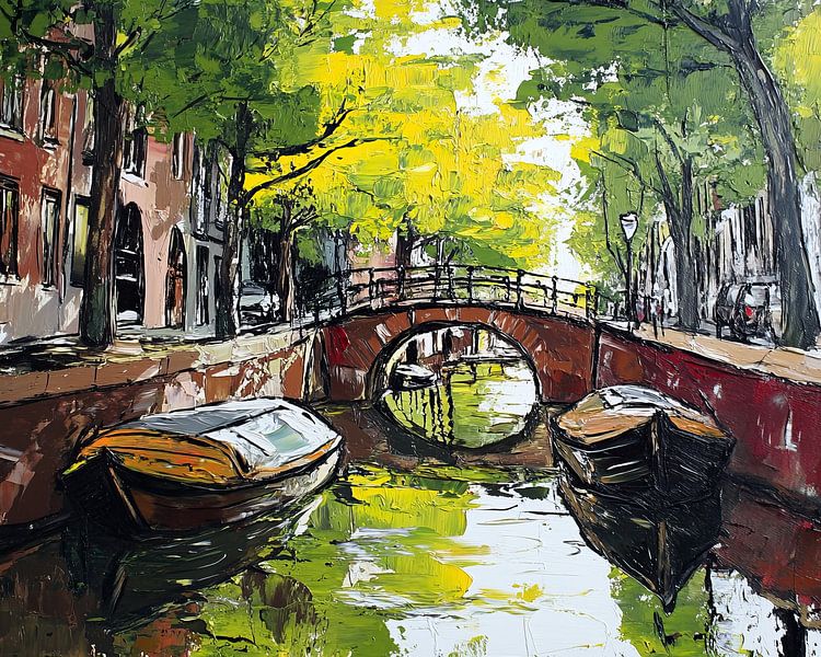 Peinture d'Amsterdam par Peinture Abstraite
