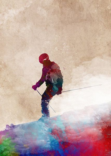 Ski sport art #ski #sport par JBJart Justyna Jaszke