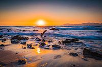 Sonnenuntergang am Strand von Kos