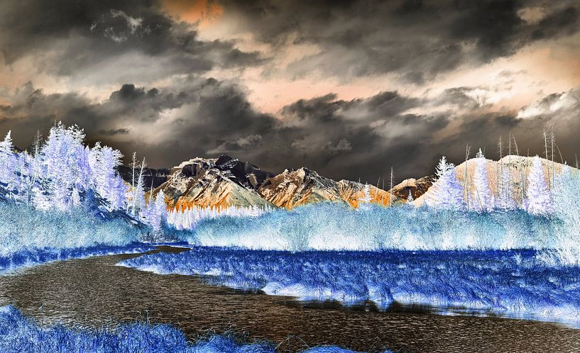 Le Mont Girouard au-dessus du Vermillon par Graham Forrester