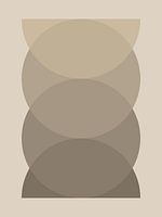 Abstrakte geometrische Formen in erdigen Farben - Janpandi-Stil / Skandinavisch 10