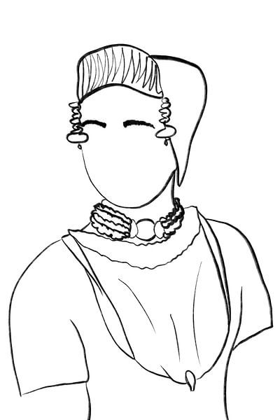 Zeeland girl with small hood by MishMash van Heukelom