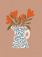 Krug mit Blumen - Bunte Illustration