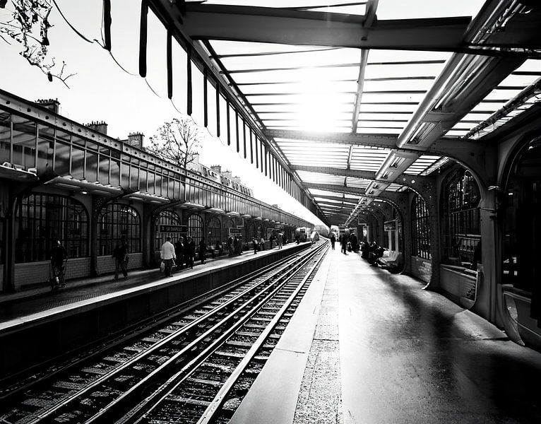 Sunlight on special Paris La Chapelle metro station by Jan Willem de Groot Photography