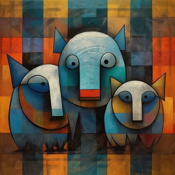 Cat Watchers by ARTEO Paintings