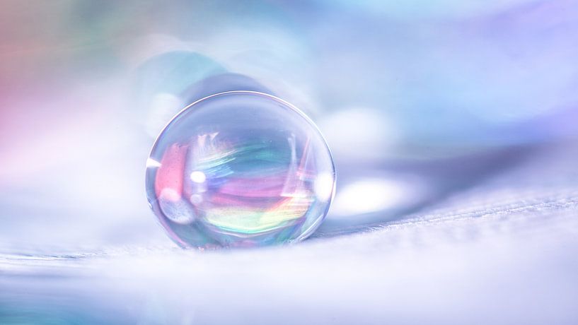 Makro eines Wassertropfens von Bert Nijholt