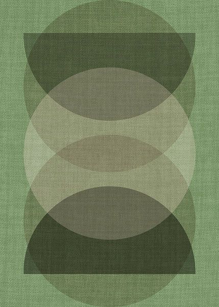 TW living - Linen collection - abstract objects green von TW living