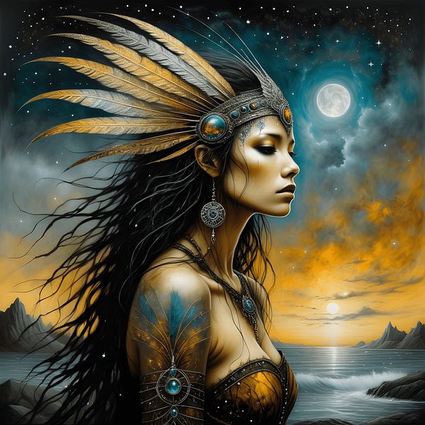 Orange Frau von tamara widitz