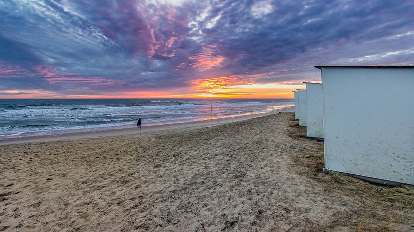Paal 9 Sonnenuntergang Texel von Texel360Fotografie Richard Heerschap