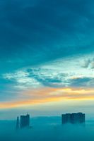 Le ciel brumeux de Rotterdam