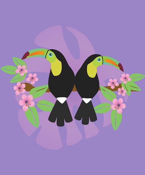Two toucans by Bianca Wisseloo