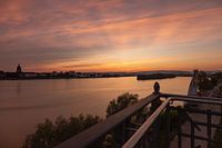 Sonnenuntergang in Mainz am Rhein