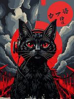 Mysteriöse schwarze Katze