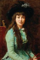 Portrait of a Girl with a Feather Hat