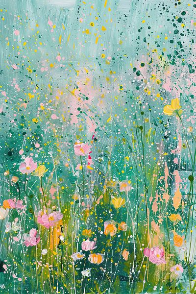 Blumenfeld Impressionismus von Wunderbare Kunst