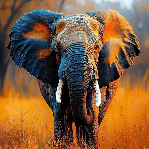 Éléphant d'Afrique par PixelPrestige