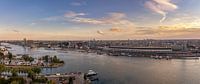 Panorama de la ligne d'horizon d'Amsterdam