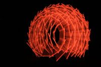 Nest licht kunst rood2