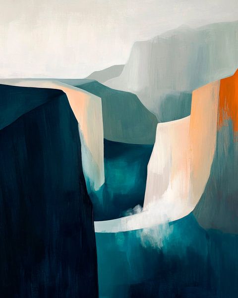 Felsenlandschaft Abstrakt von Poster Art Shop