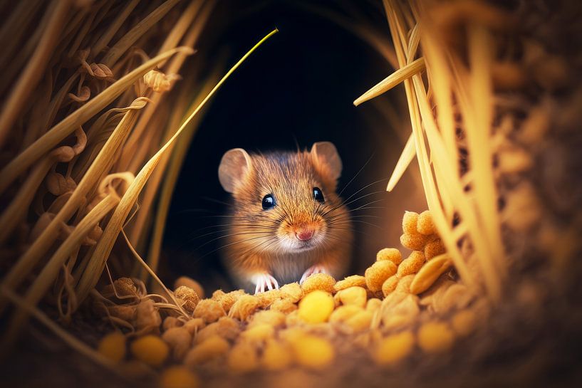 Die tapfere Maus trotzt der Wüste von Vlindertuin-Art
