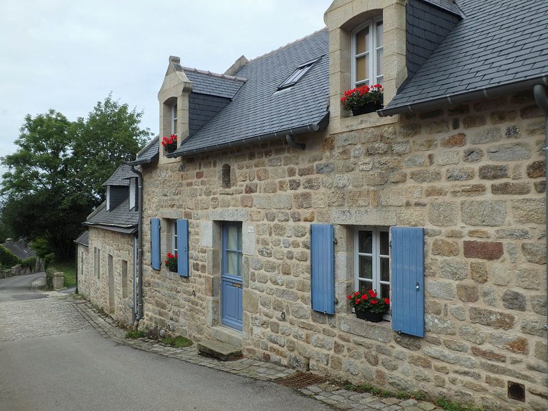 Huisje met blauwe accenten von Robin van Tilborg