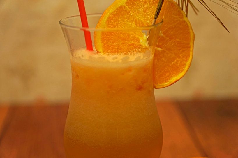 non-alcoholic papaya-ginger cocktail with ginger lemonade by Babetts Bildergalerie