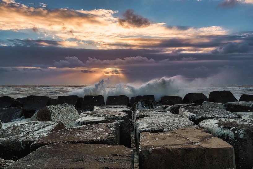 Maasvlakte et ses brise-lames par Björn van den Berg