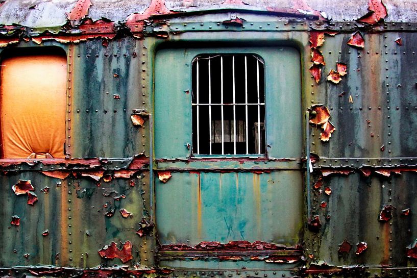 Ensemble de train météorisé -8- par Henk Langerak