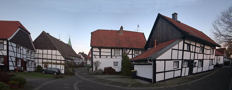 Panorama des maisons à colombages par Edgar Schermaul