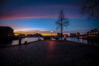 Sonnenuntergang auf der Merwede in Dordrecht