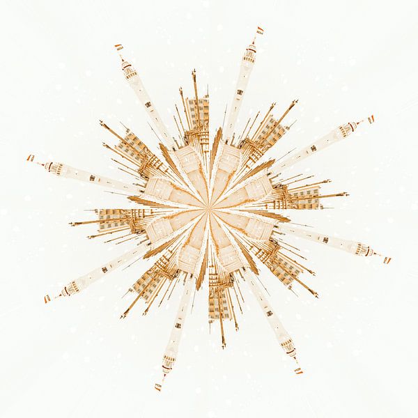 Mandala lighthouse Noordwijk, winter by Yanuschka | Fotografie Noordwijk