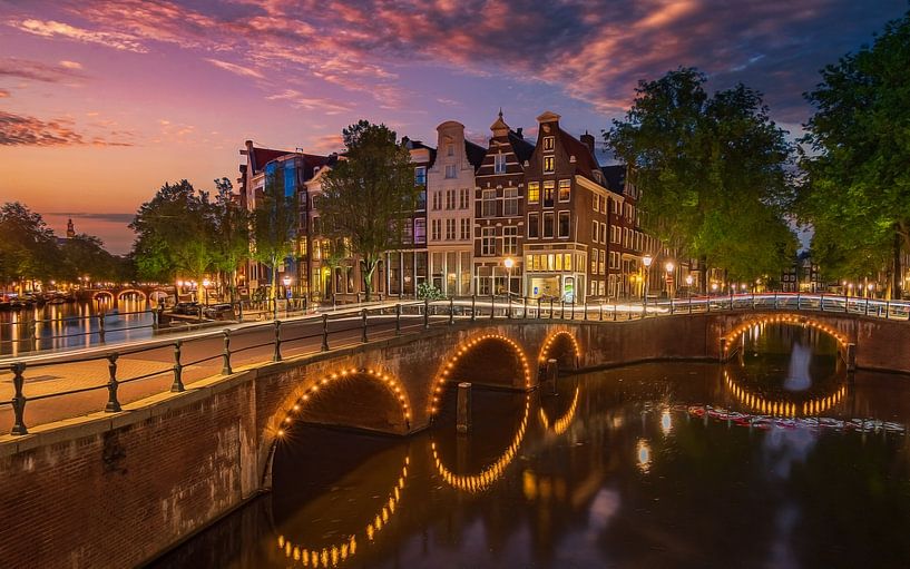 Zonsondergang op de Keizersgracht par Remco Piet