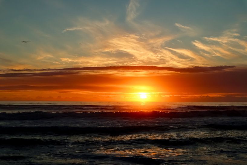 Coucher de soleil à Greymouth par Nicolette Suijkerbuijk