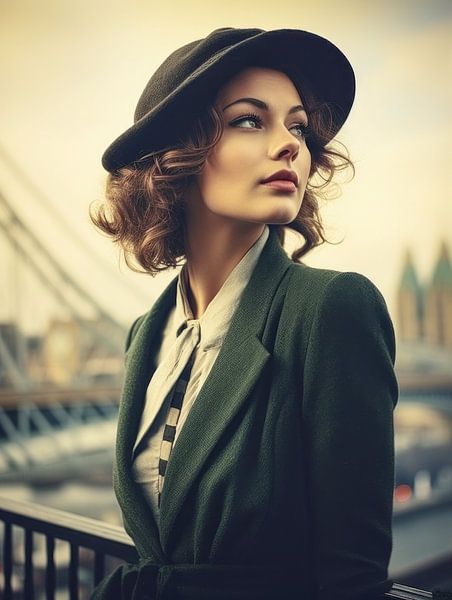 Erwartung in der Großstadt von Klaus Tesching - Art-AI