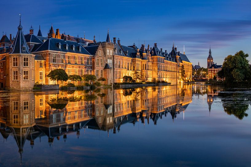 Soirée au Hofvijver à La Haye par Adelheid Smitt